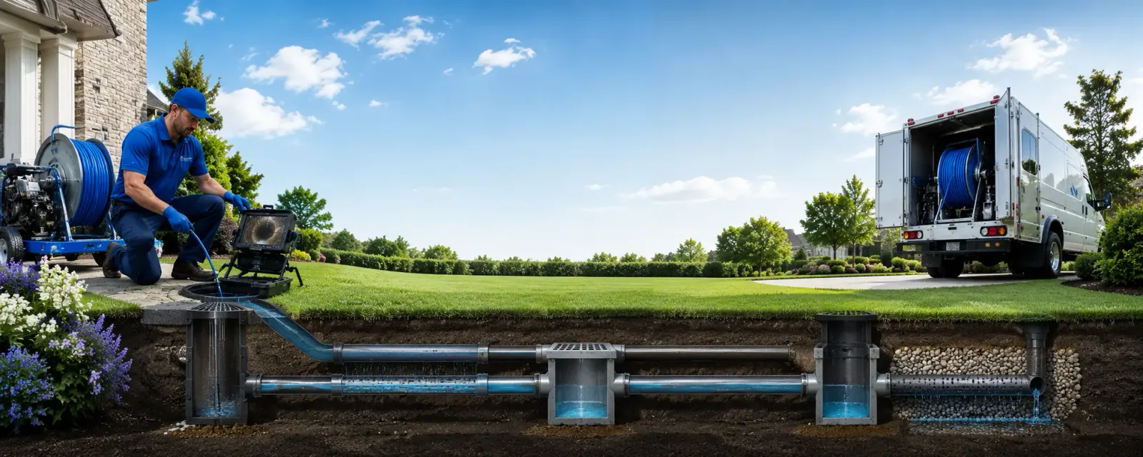 Outdoor drain cleaning information for Walnut Bottom, PA